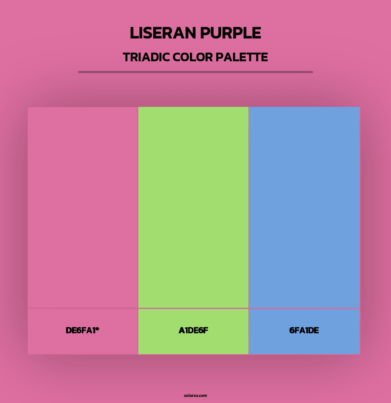 Liseran Purple - Triadic Color Palette