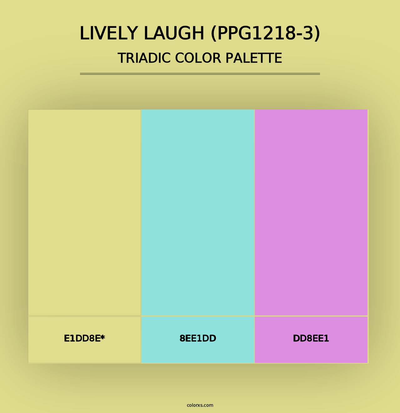 Lively Laugh (PPG1218-3) - Triadic Color Palette