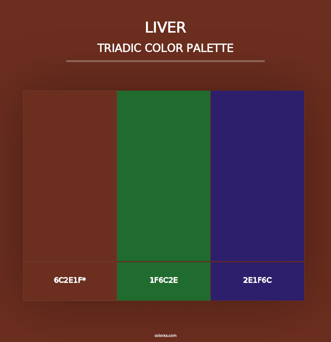 Liver - Triadic Color Palette