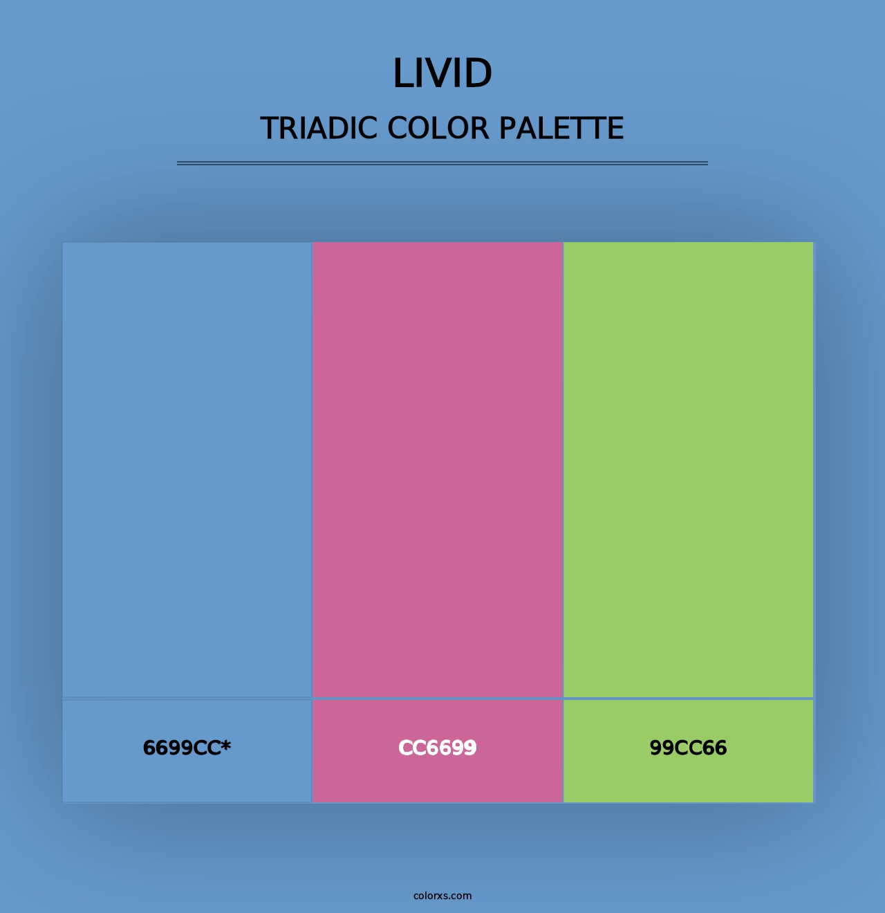 Livid - Triadic Color Palette