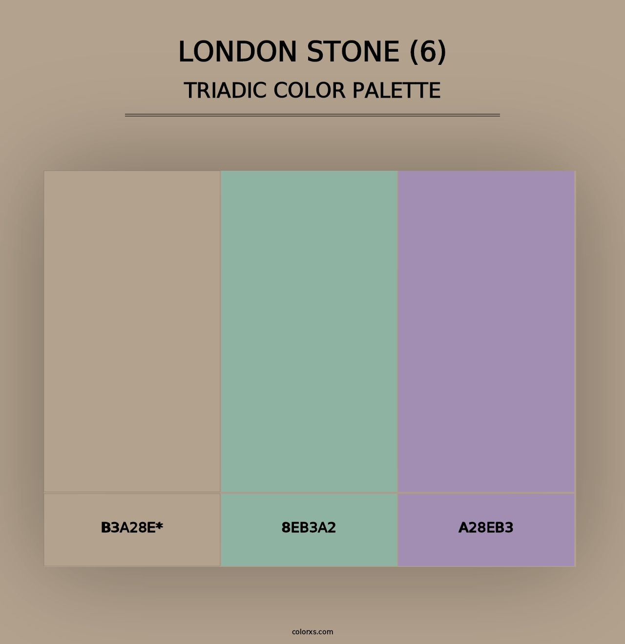 London Stone (6) - Triadic Color Palette