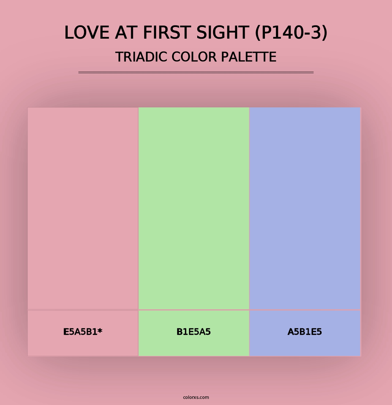 Love At First Sight (P140-3) - Triadic Color Palette