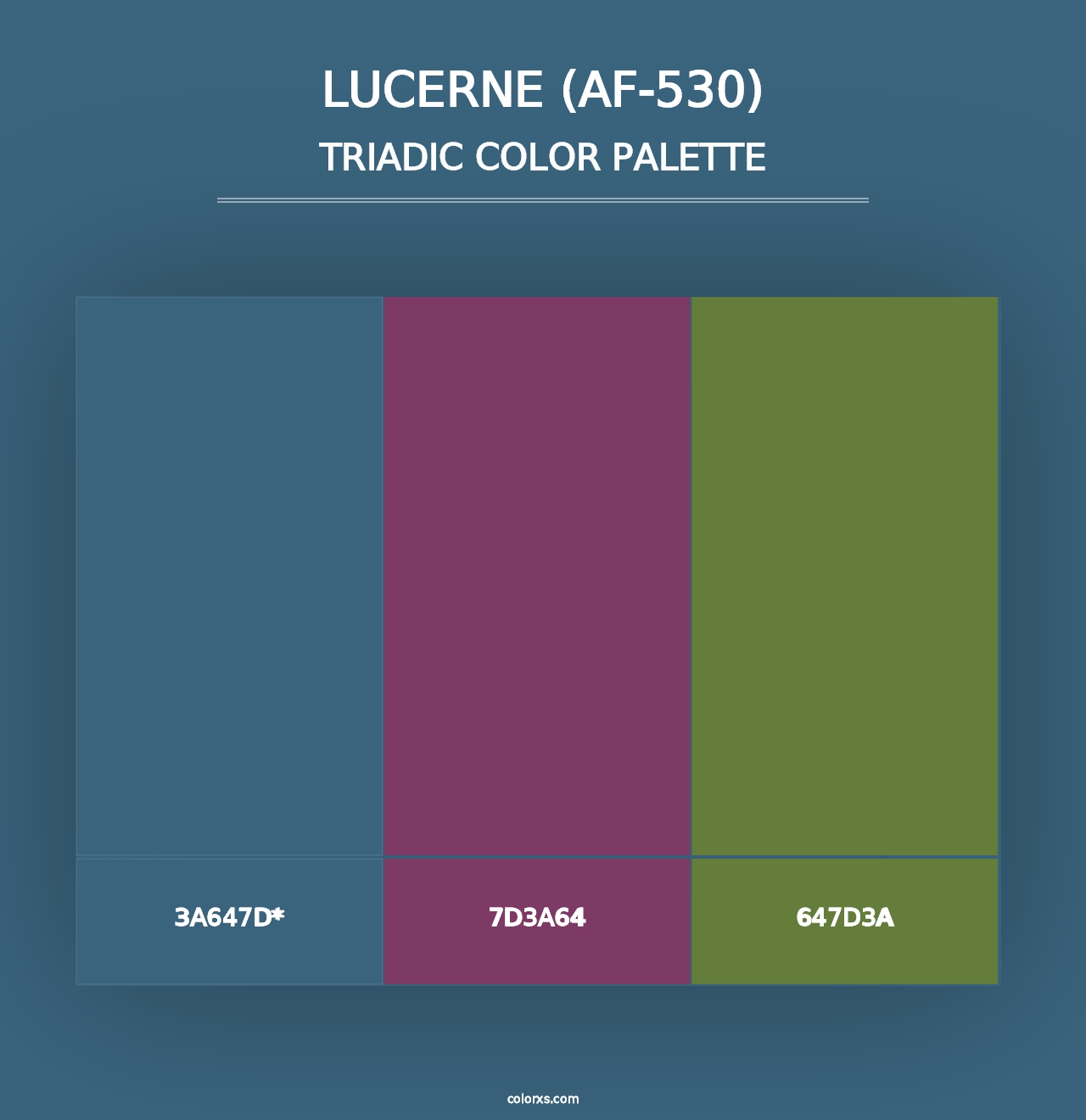 Lucerne (AF-530) - Triadic Color Palette