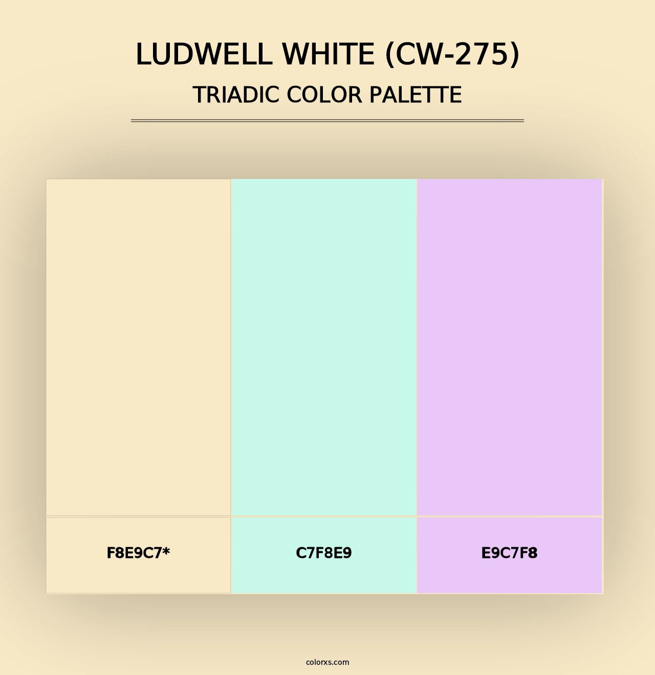 Ludwell White (CW-275) - Triadic Color Palette