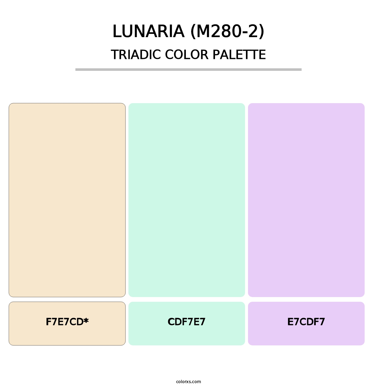 Lunaria (M280-2) - Triadic Color Palette