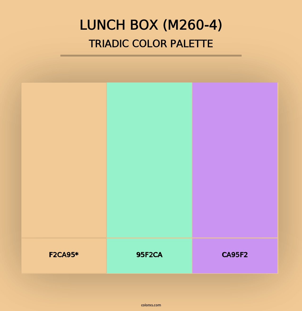 Lunch Box (M260-4) - Triadic Color Palette