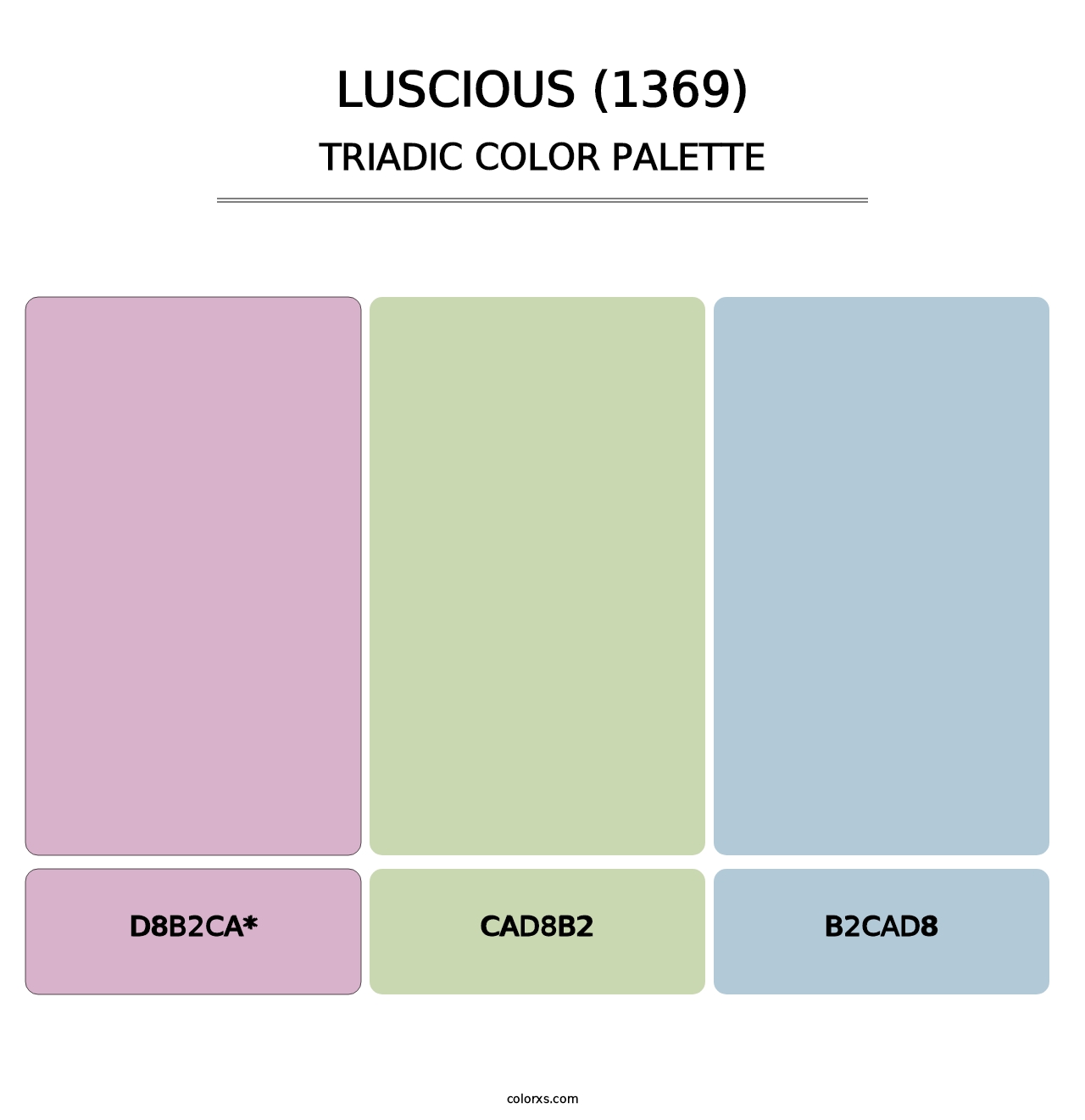 Luscious (1369) - Triadic Color Palette