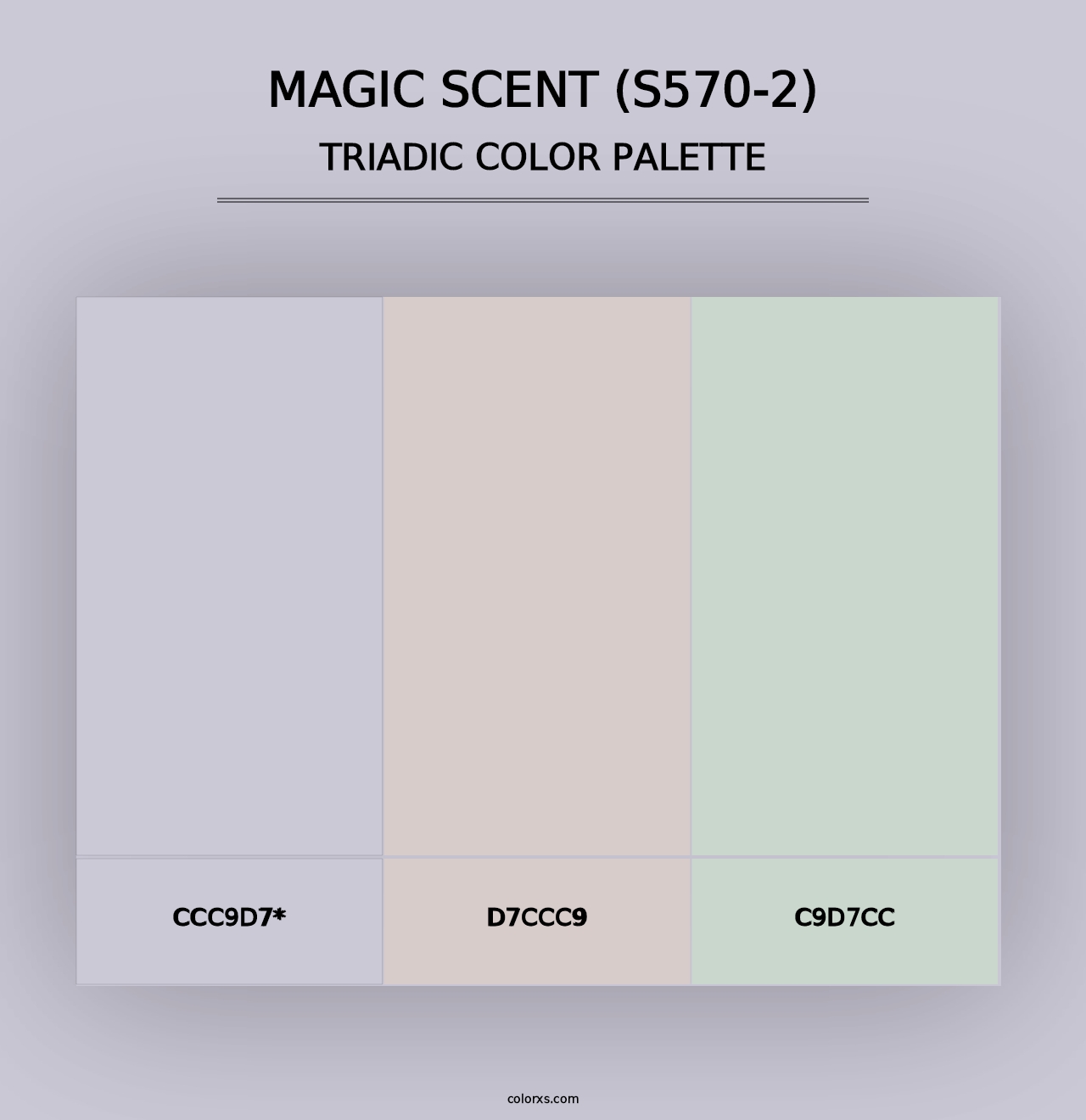 Magic Scent (S570-2) - Triadic Color Palette