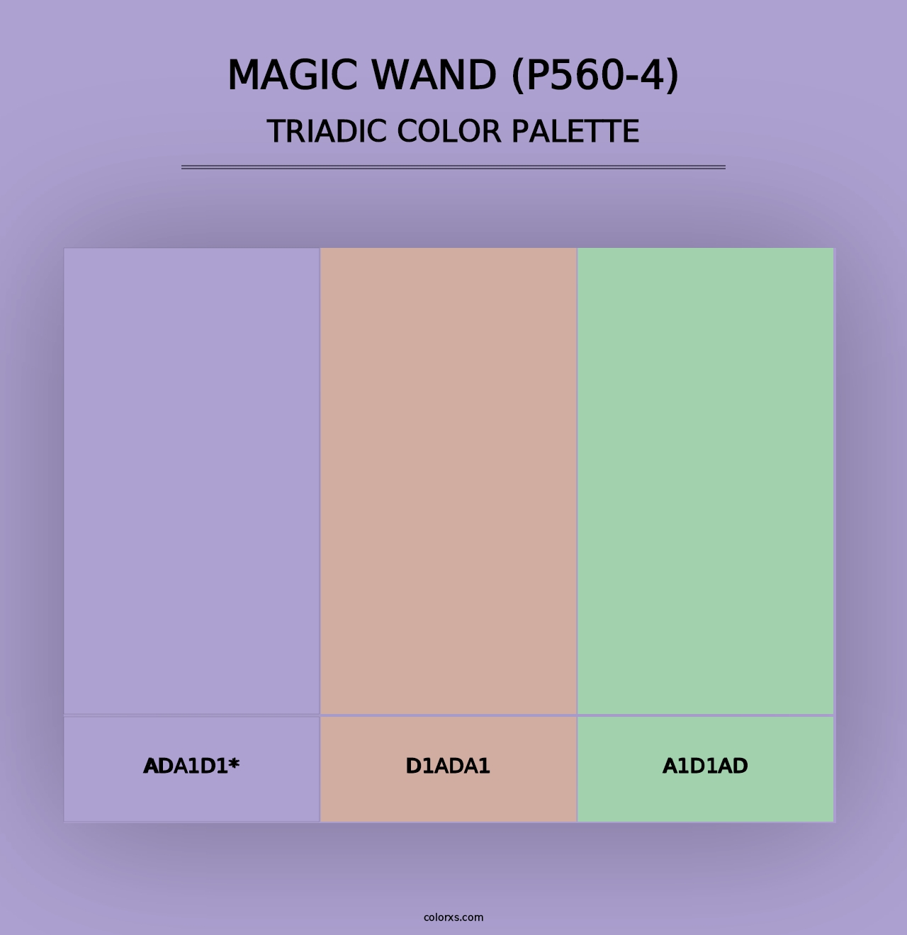 Magic Wand (P560-4) - Triadic Color Palette