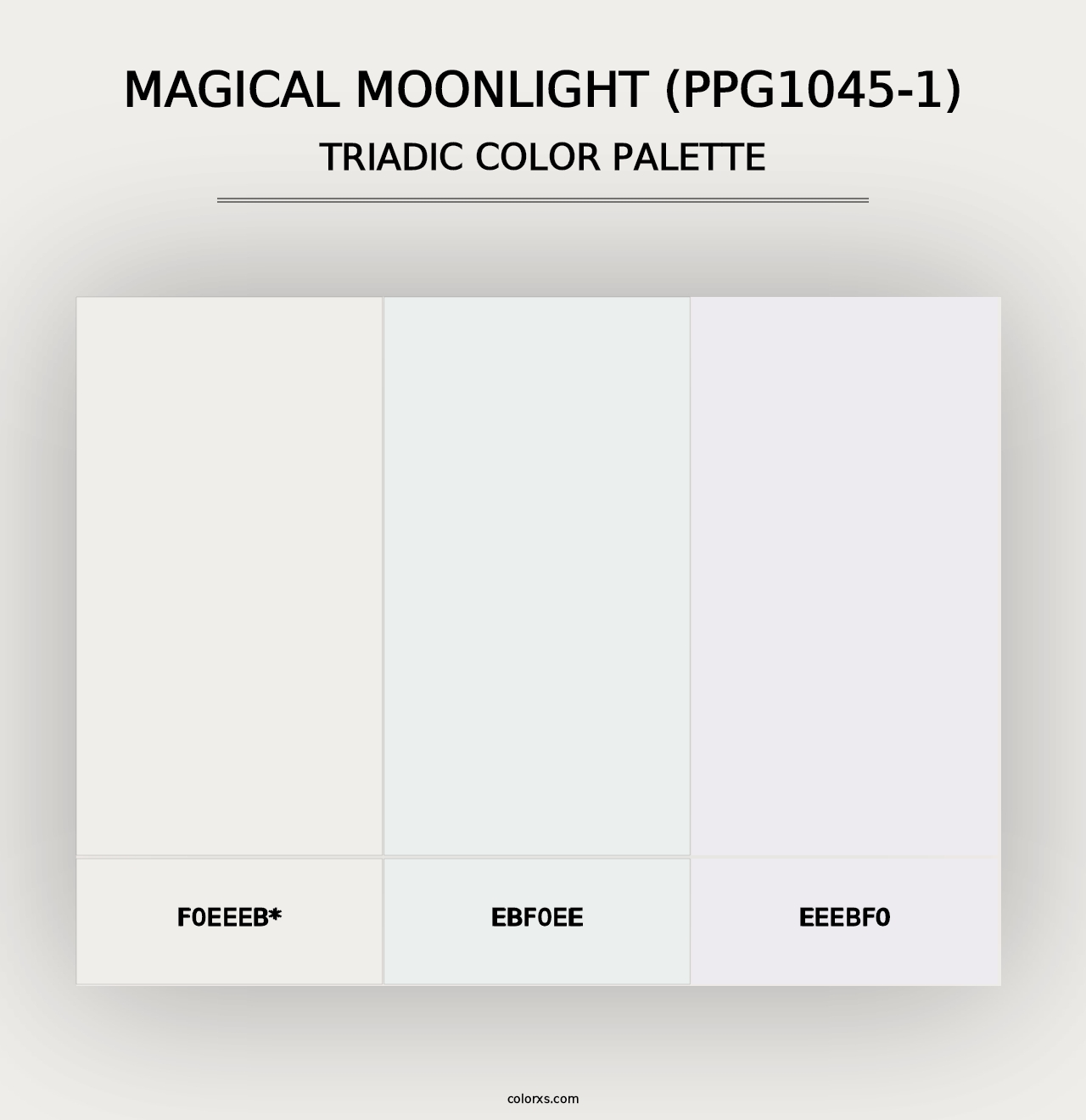 Magical Moonlight (PPG1045-1) - Triadic Color Palette