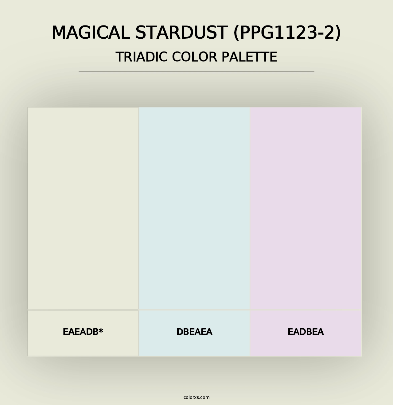 Magical Stardust (PPG1123-2) - Triadic Color Palette