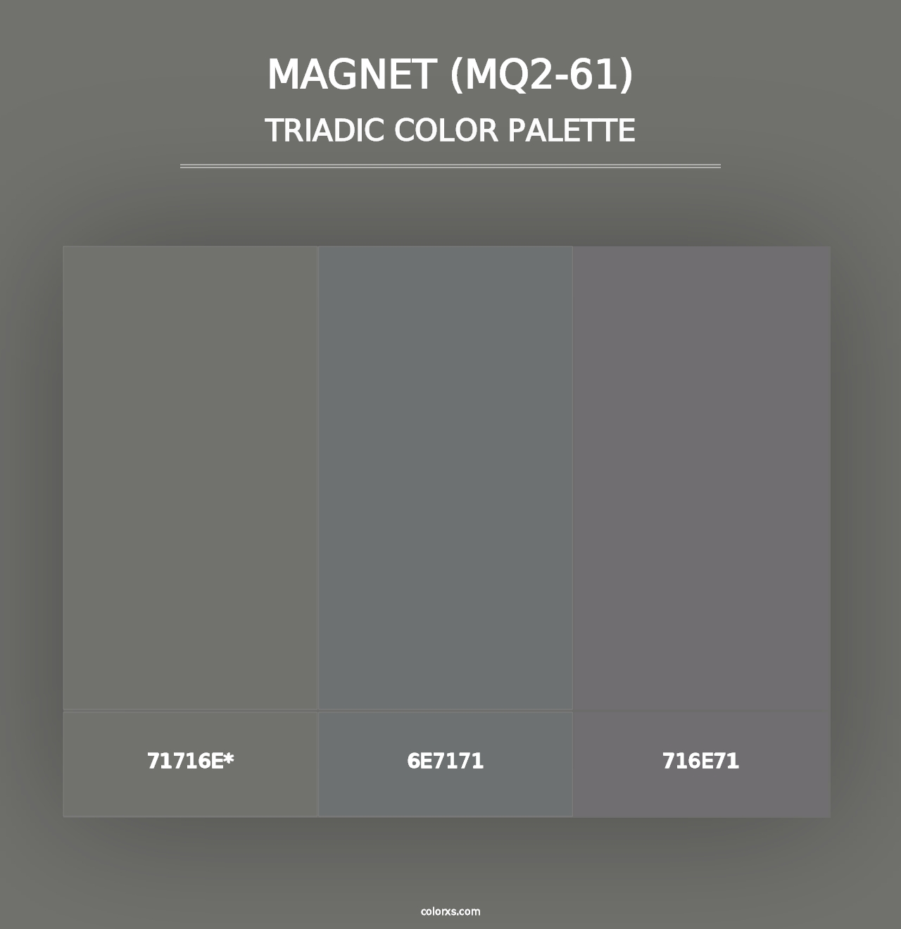 Magnet (MQ2-61) - Triadic Color Palette