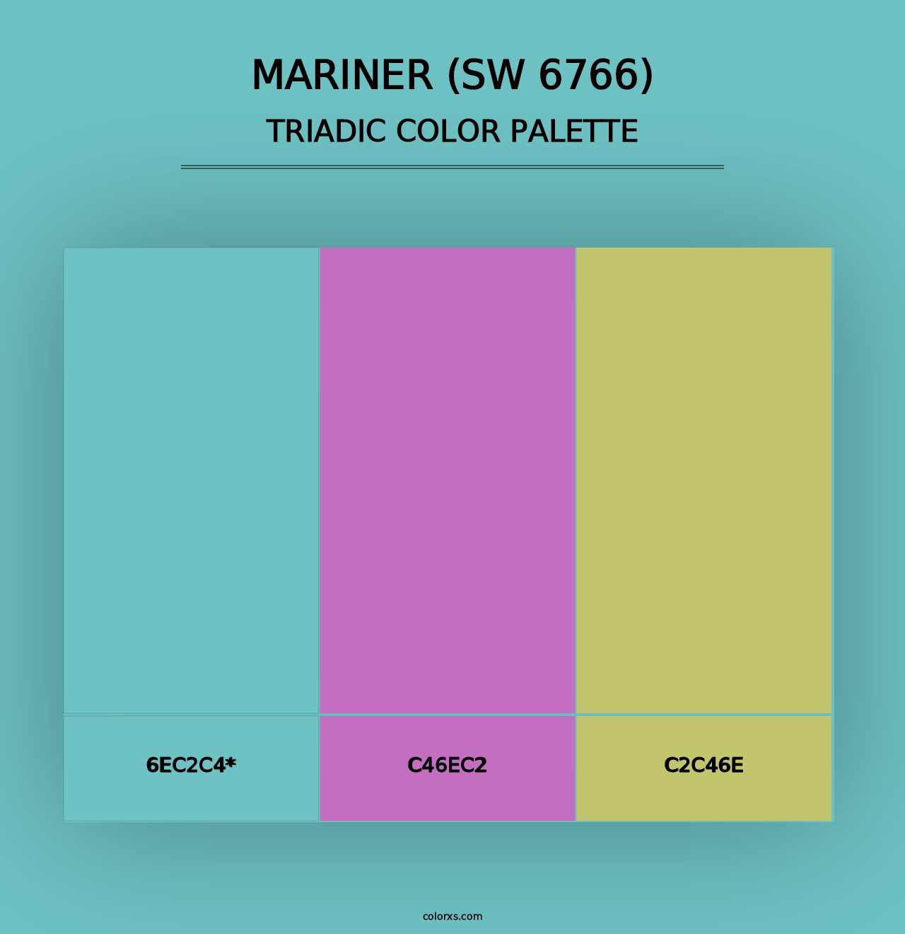 Mariner (SW 6766) - Triadic Color Palette