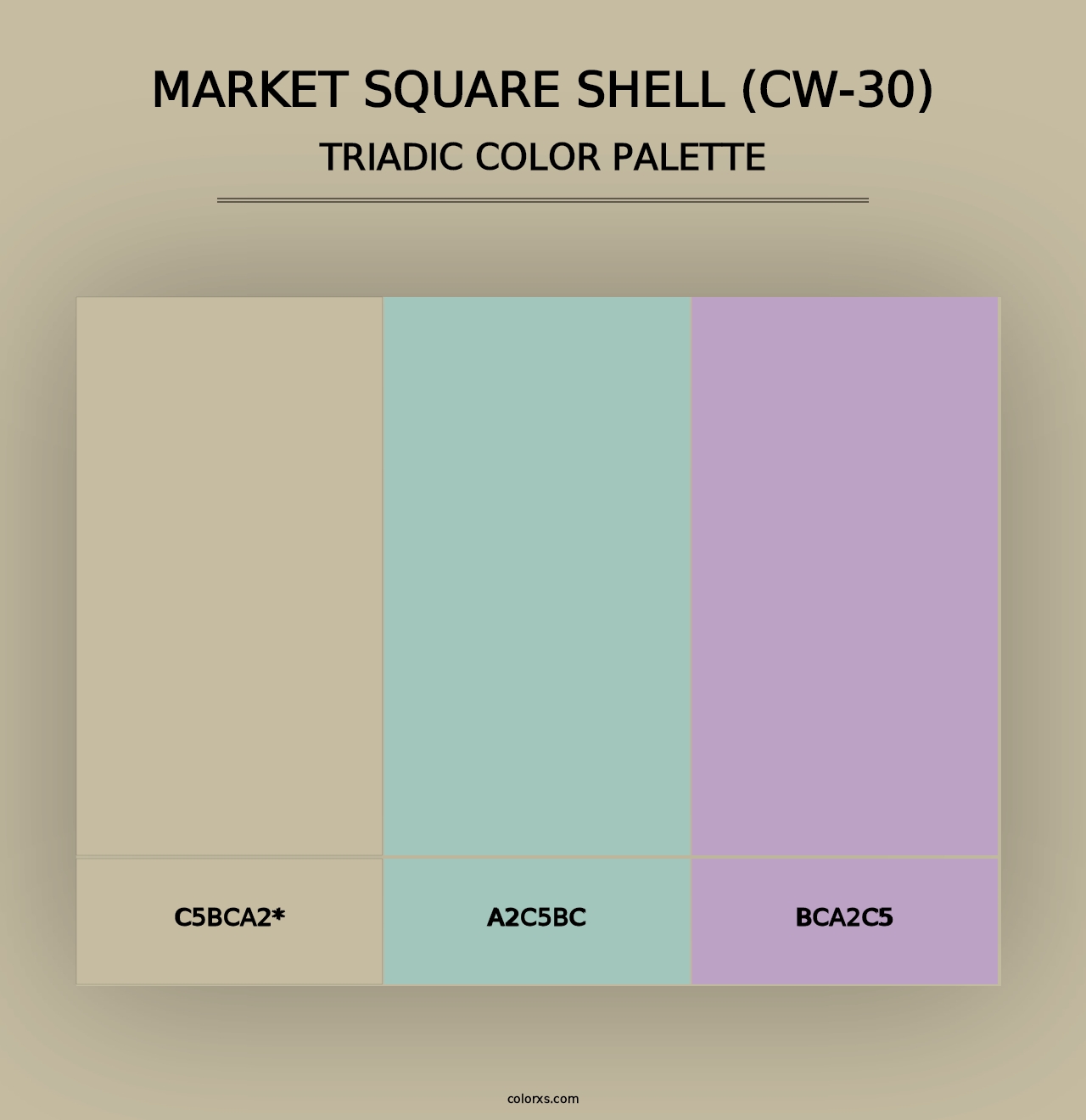 Market Square Shell (CW-30) - Triadic Color Palette