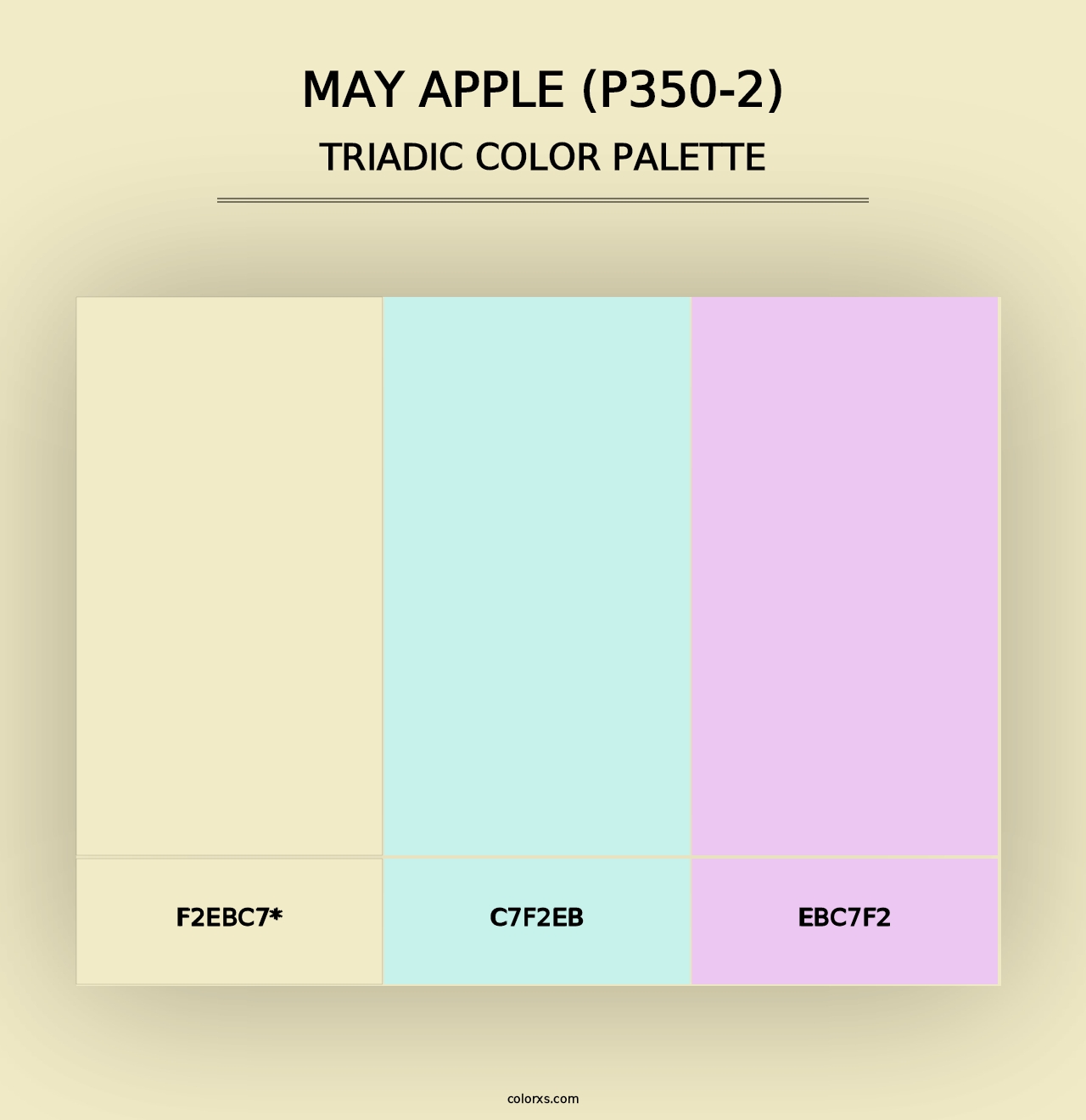 May Apple (P350-2) - Triadic Color Palette