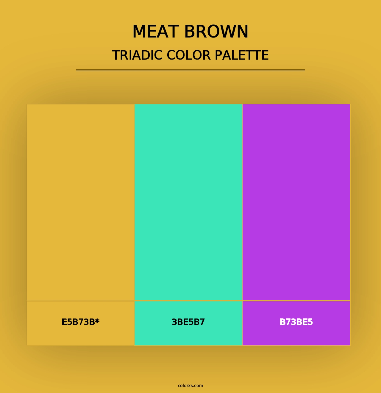 Meat brown - Triadic Color Palette