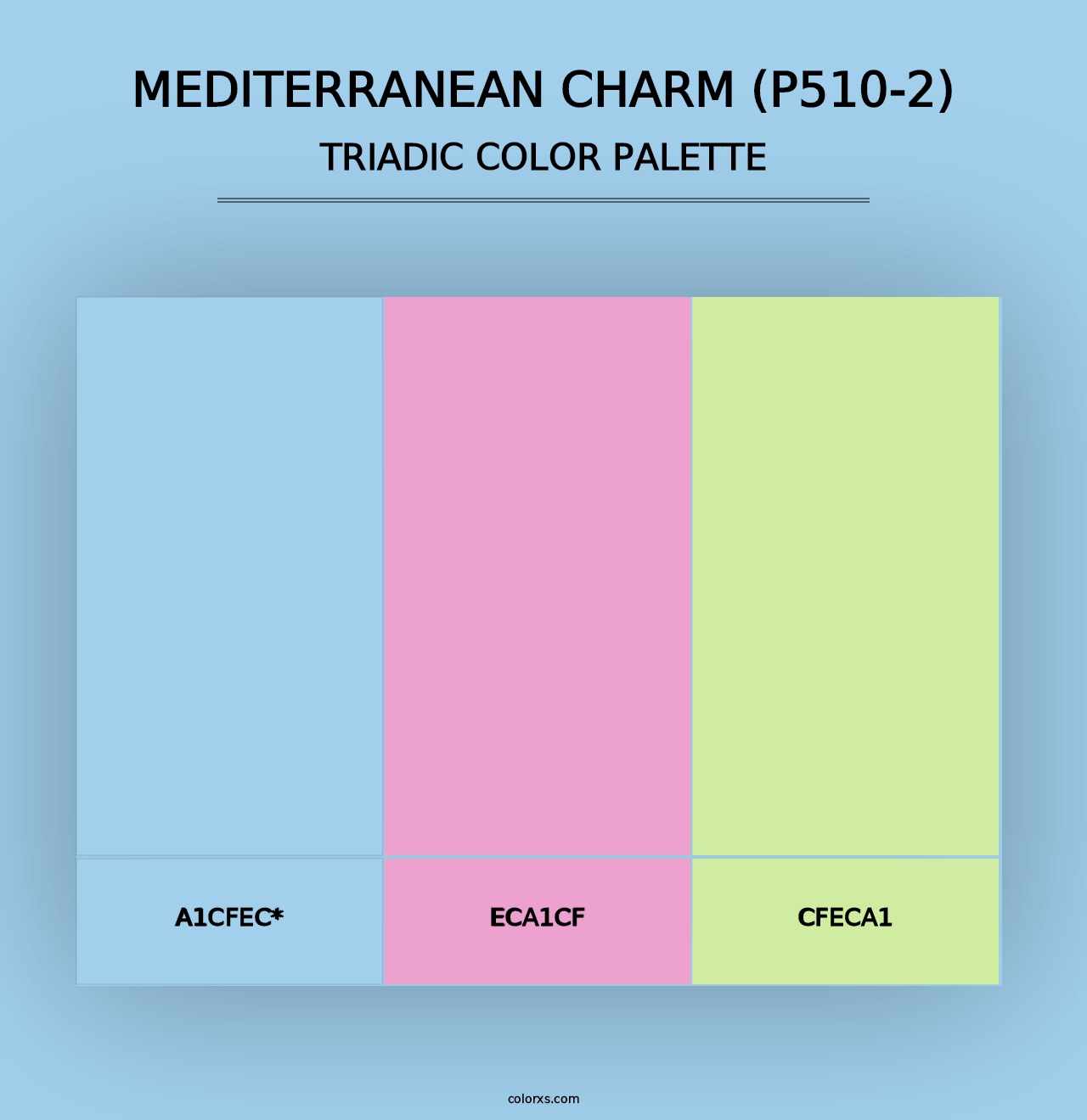 Mediterranean Charm (P510-2) - Triadic Color Palette