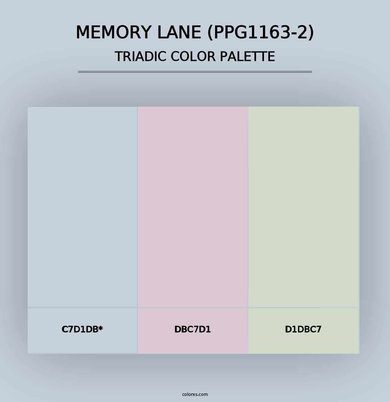 Memory Lane (PPG1163-2) - Triadic Color Palette