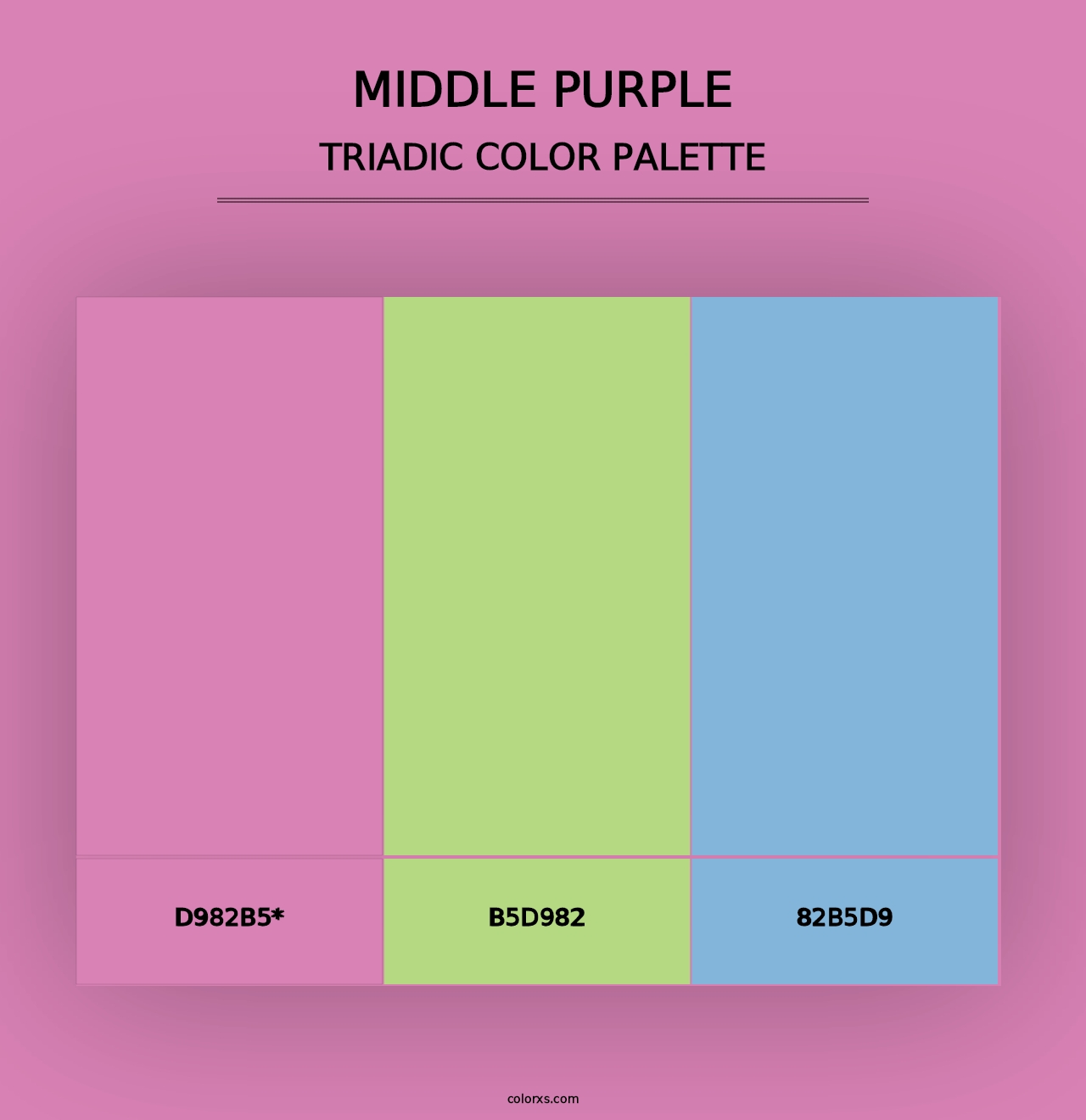 Middle Purple - Triadic Color Palette