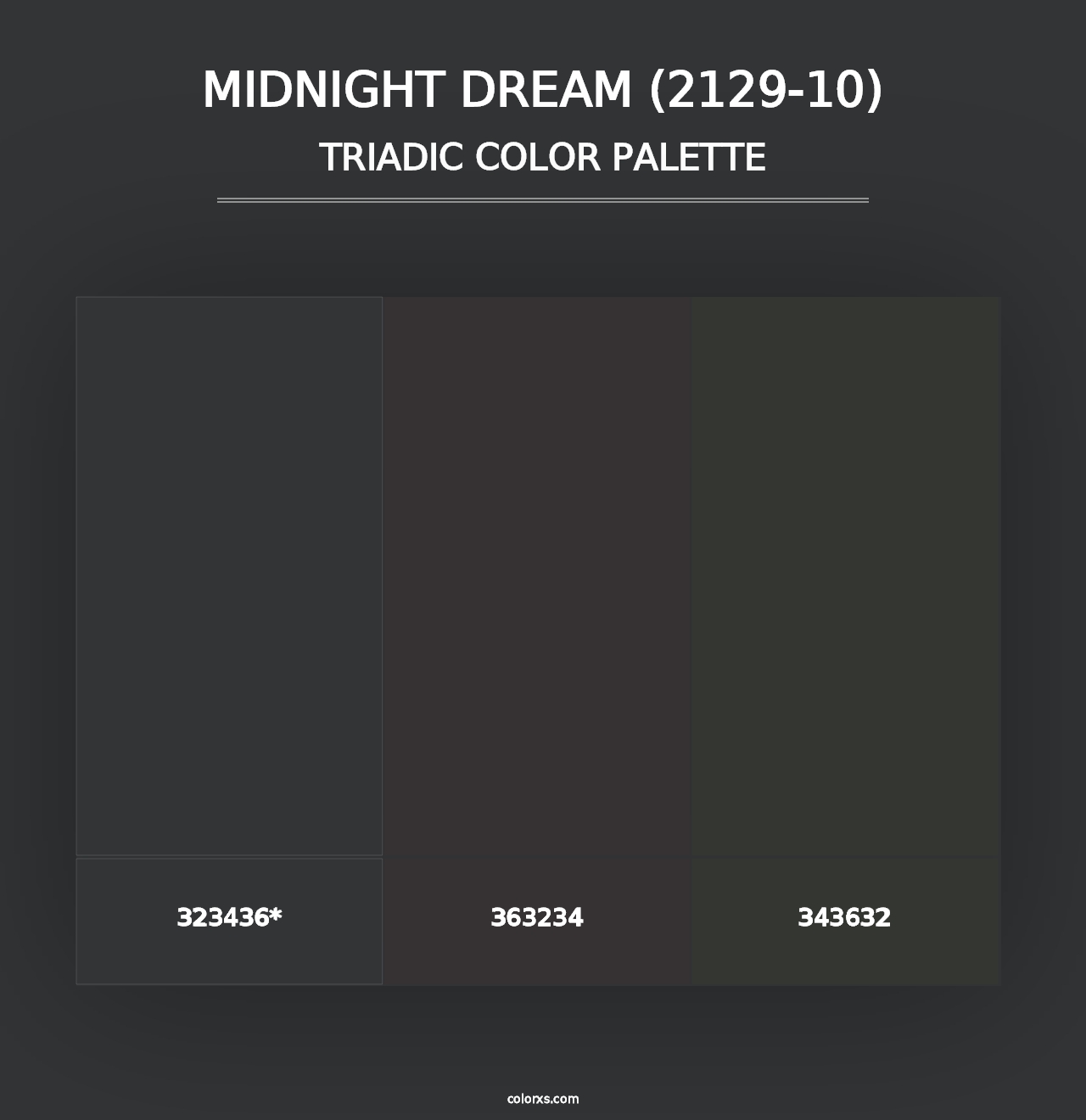 Midnight Dream (2129-10) - Triadic Color Palette