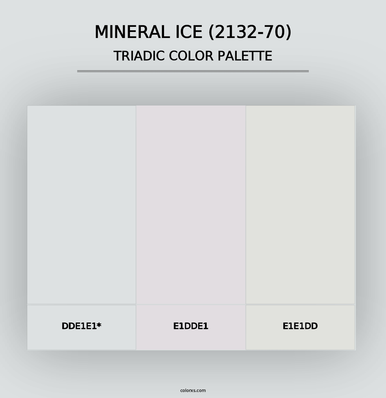 Mineral Ice (2132-70) - Triadic Color Palette