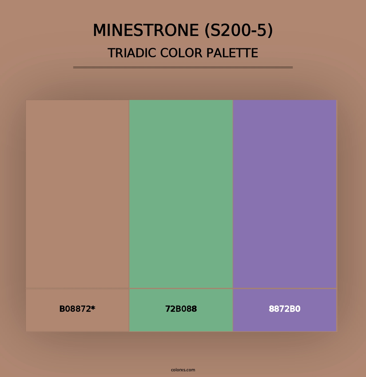 Minestrone (S200-5) - Triadic Color Palette