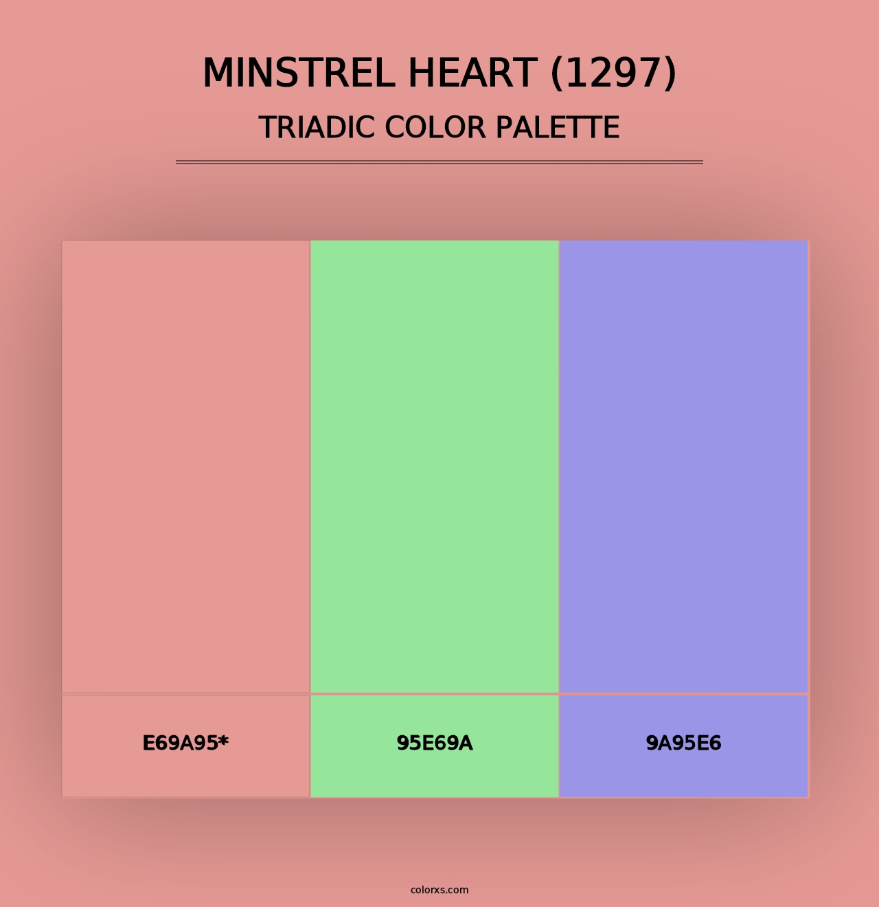 Minstrel Heart (1297) - Triadic Color Palette