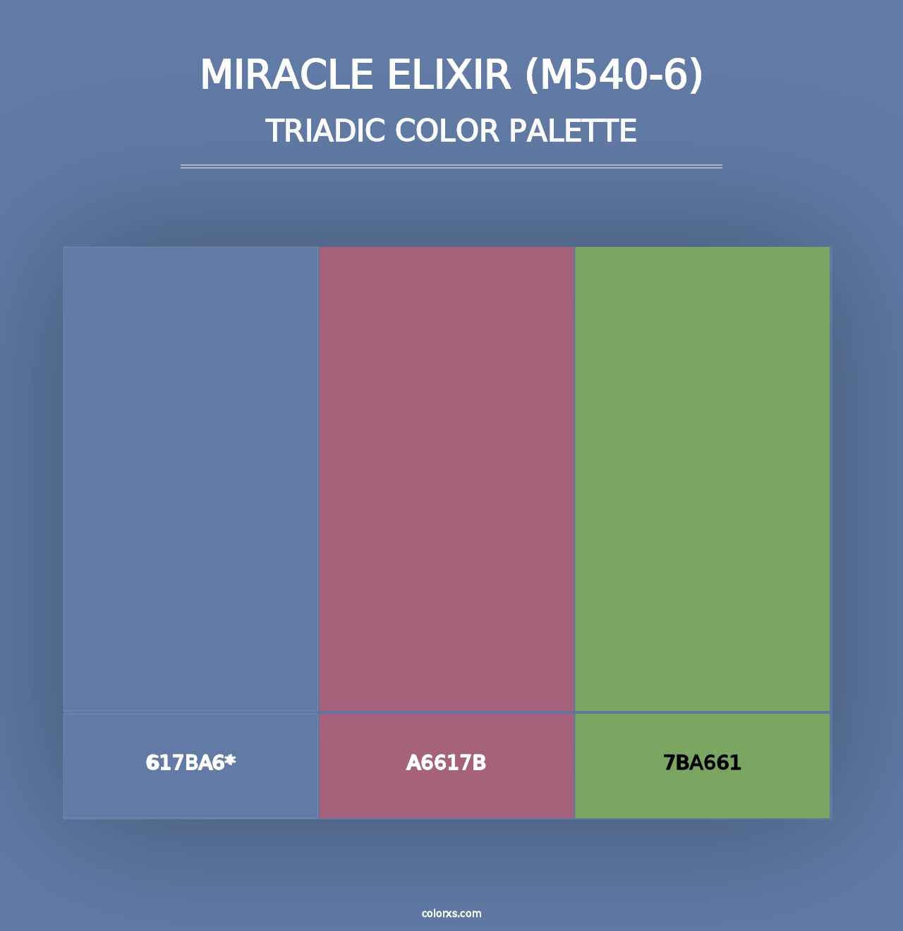 Miracle Elixir (M540-6) - Triadic Color Palette