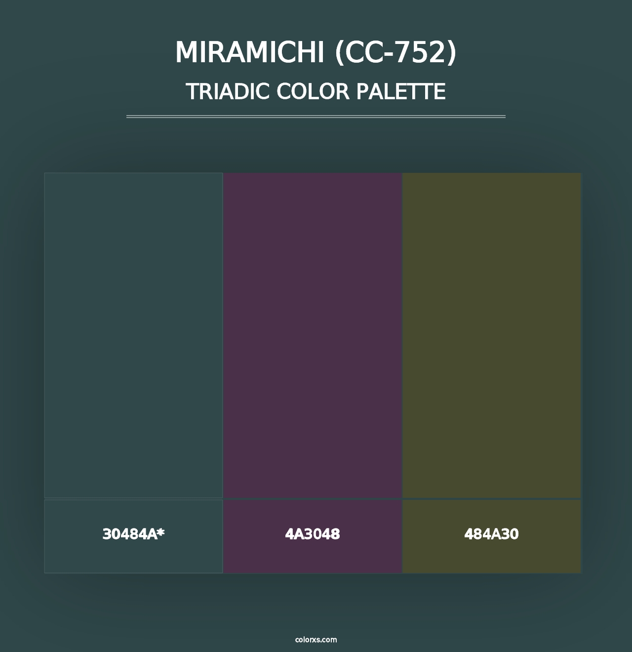 Miramichi (CC-752) - Triadic Color Palette