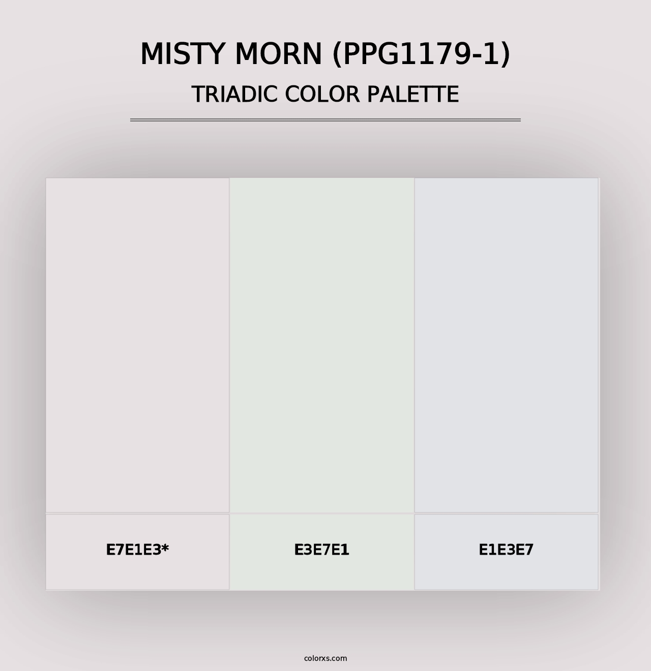 Misty Morn (PPG1179-1) - Triadic Color Palette