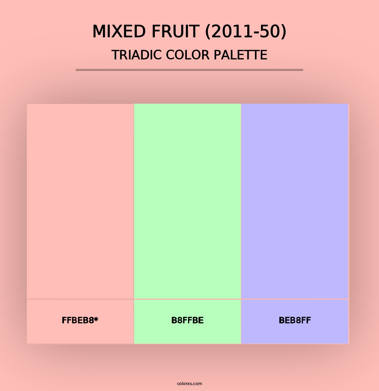 Mixed Fruit (2011-50) - Triadic Color Palette