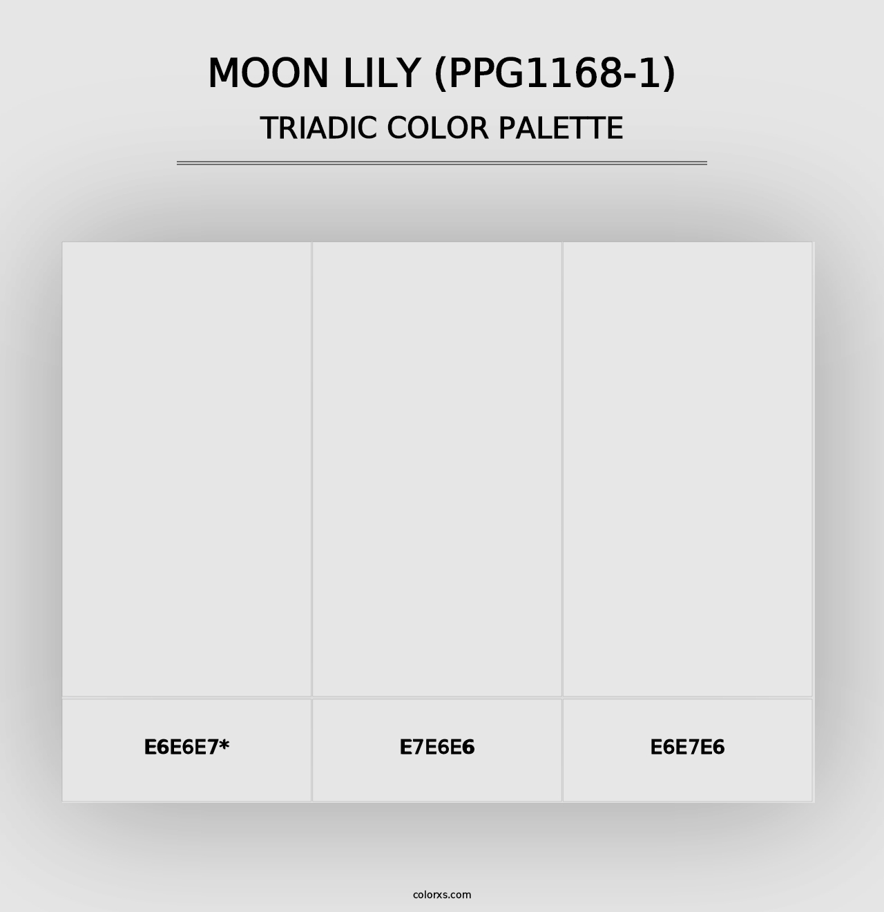 Moon Lily (PPG1168-1) - Triadic Color Palette