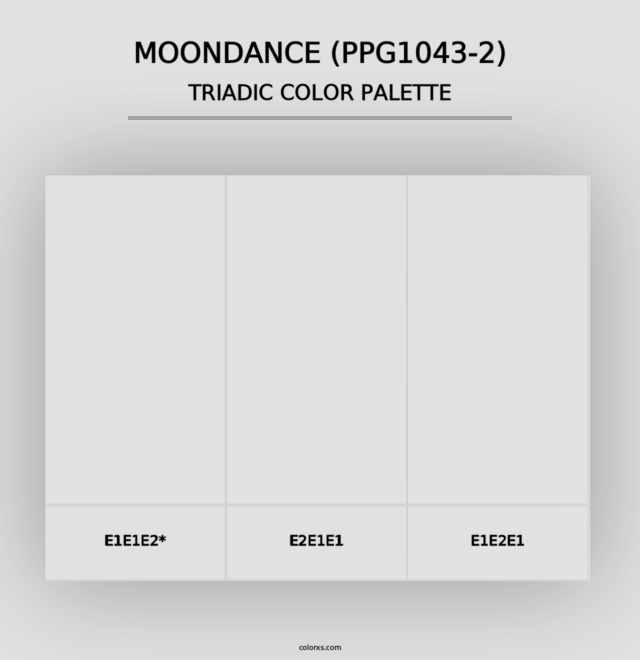 Moondance (PPG1043-2) - Triadic Color Palette