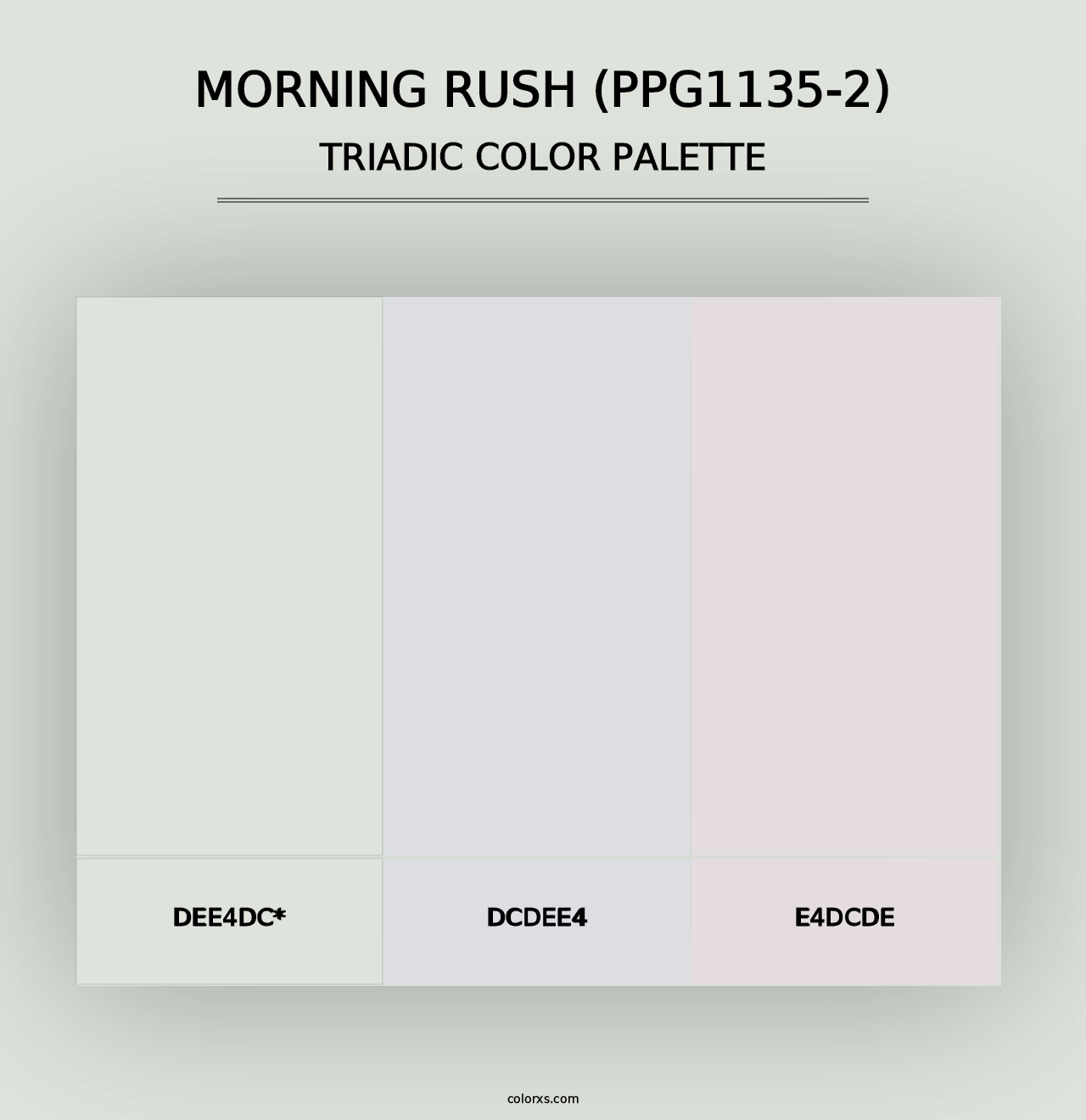 Morning Rush (PPG1135-2) - Triadic Color Palette