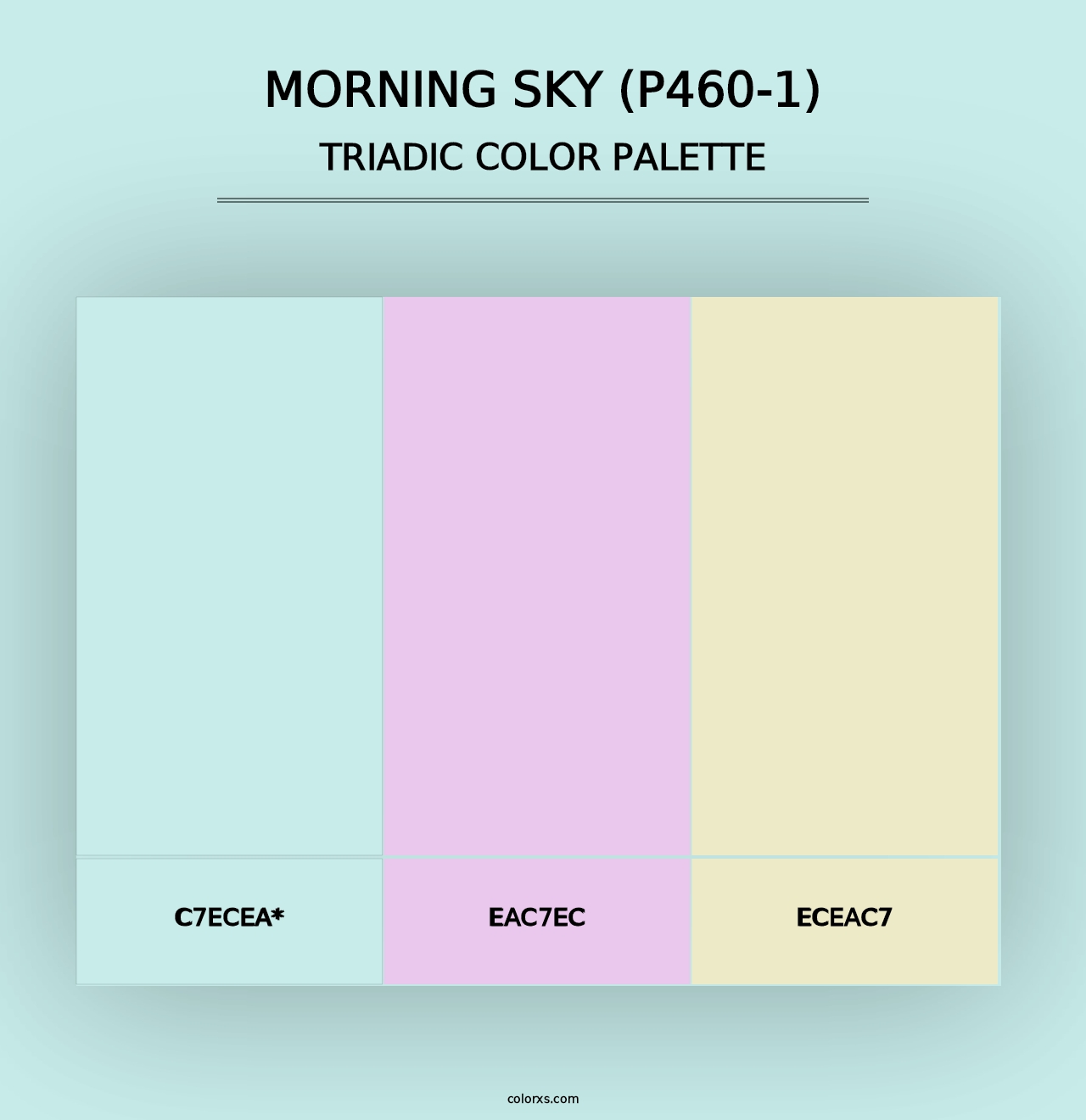 Morning Sky (P460-1) - Triadic Color Palette