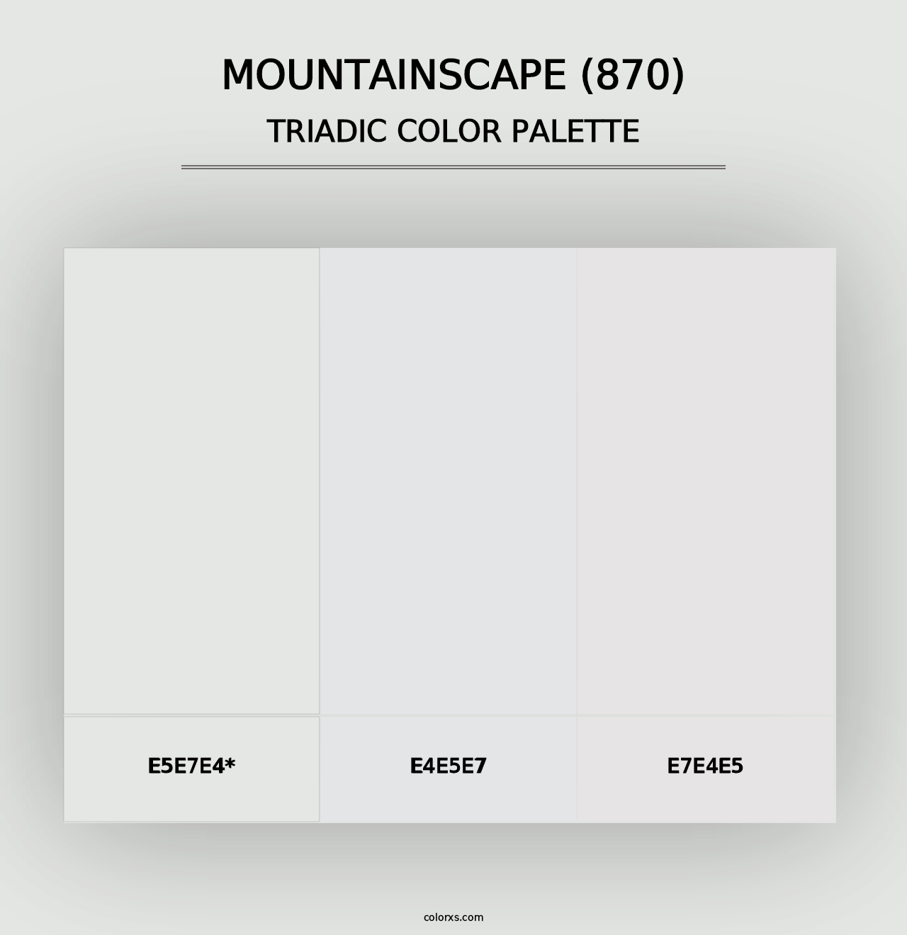 Mountainscape (870) - Triadic Color Palette