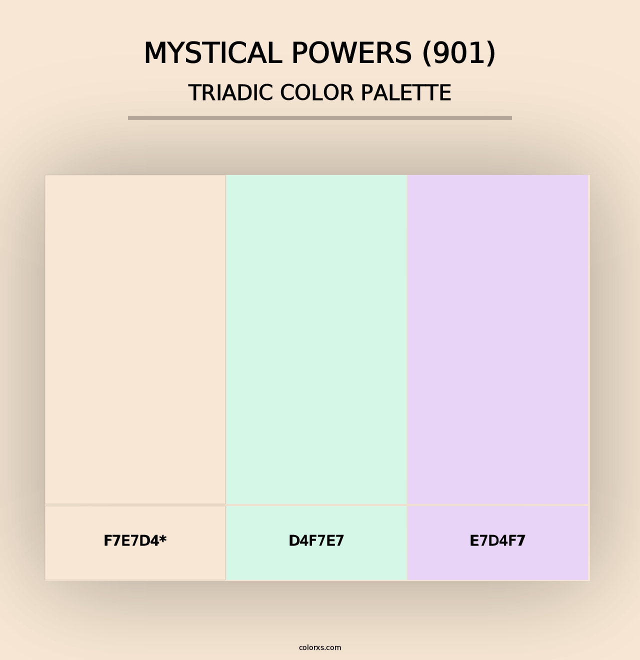 Mystical Powers (901) - Triadic Color Palette