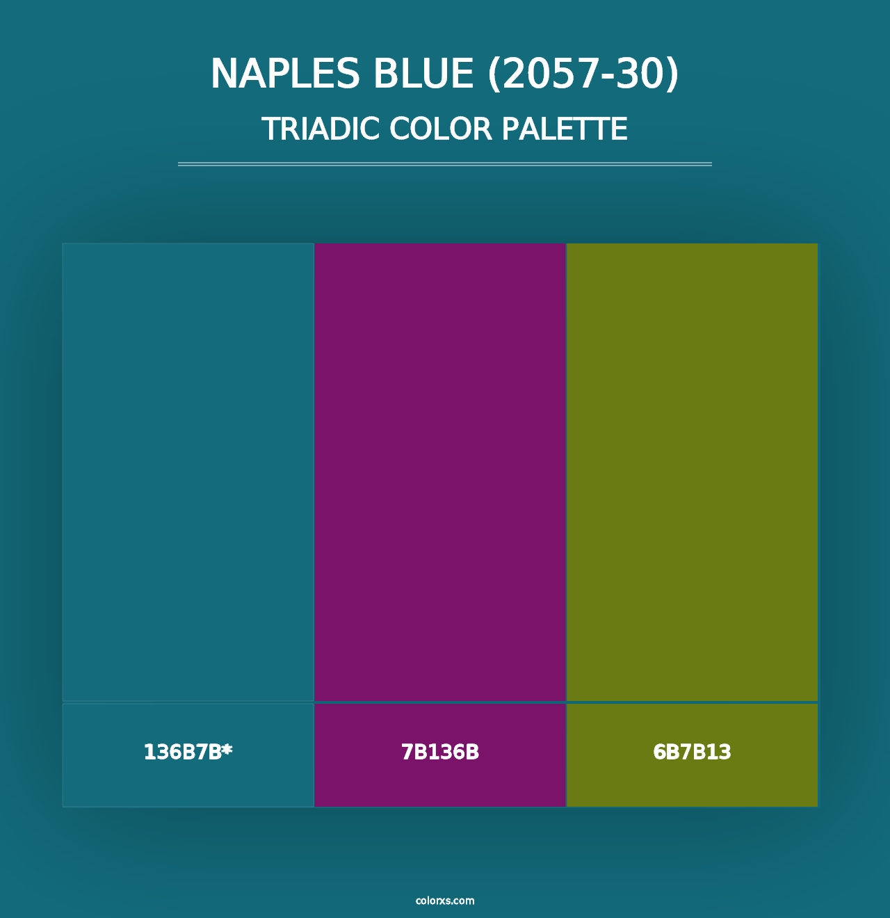 Naples Blue (2057-30) - Triadic Color Palette