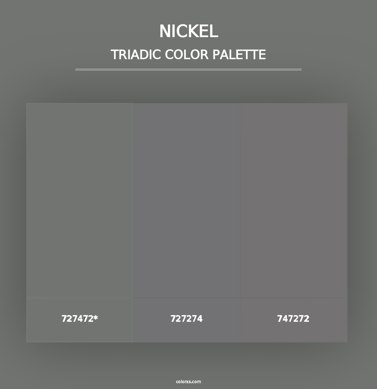 Nickel - Triadic Color Palette