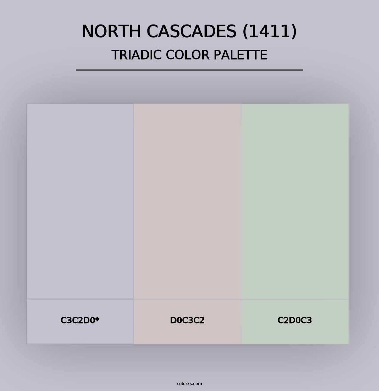 North Cascades (1411) - Triadic Color Palette