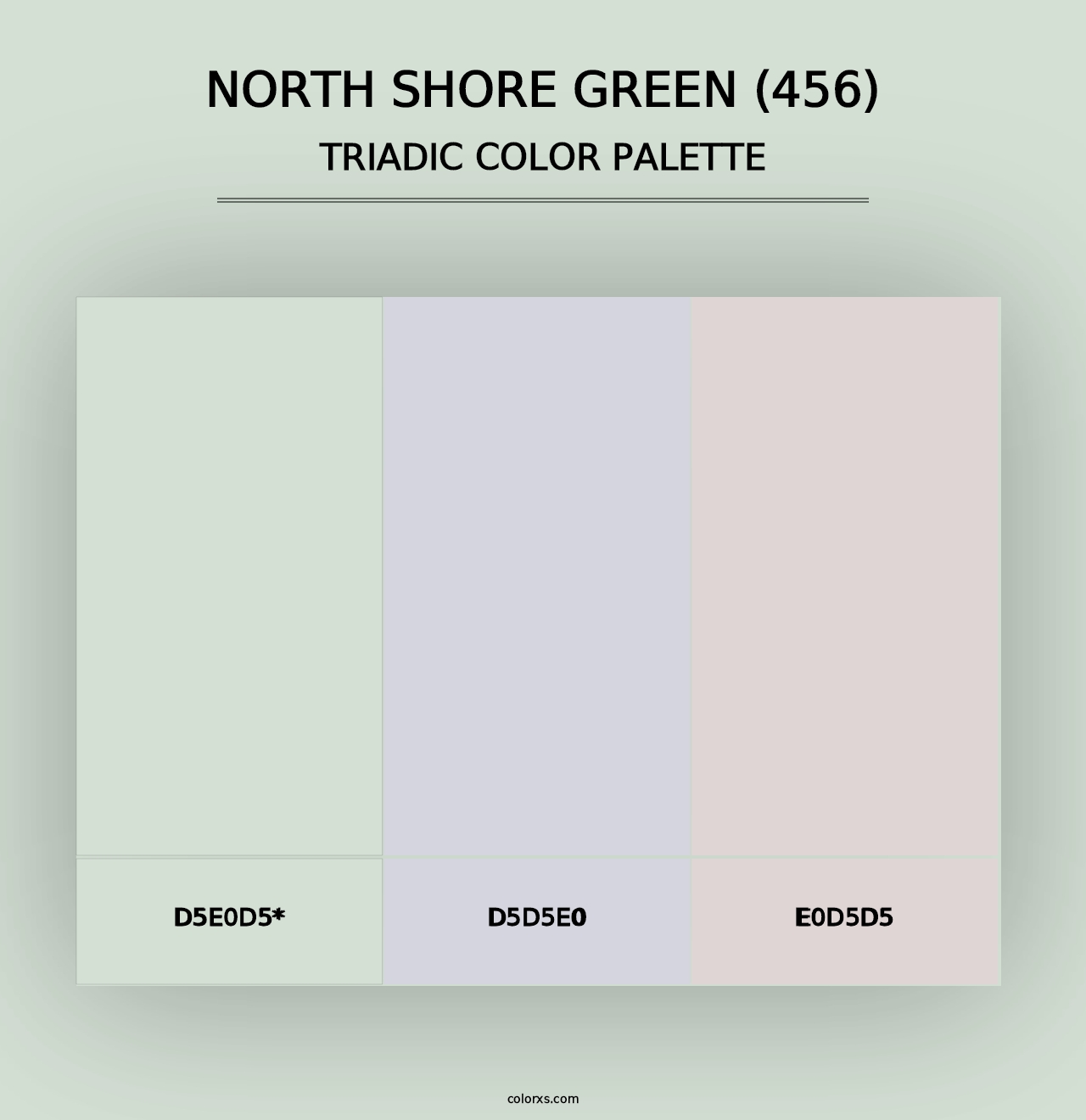 North Shore Green (456) - Triadic Color Palette