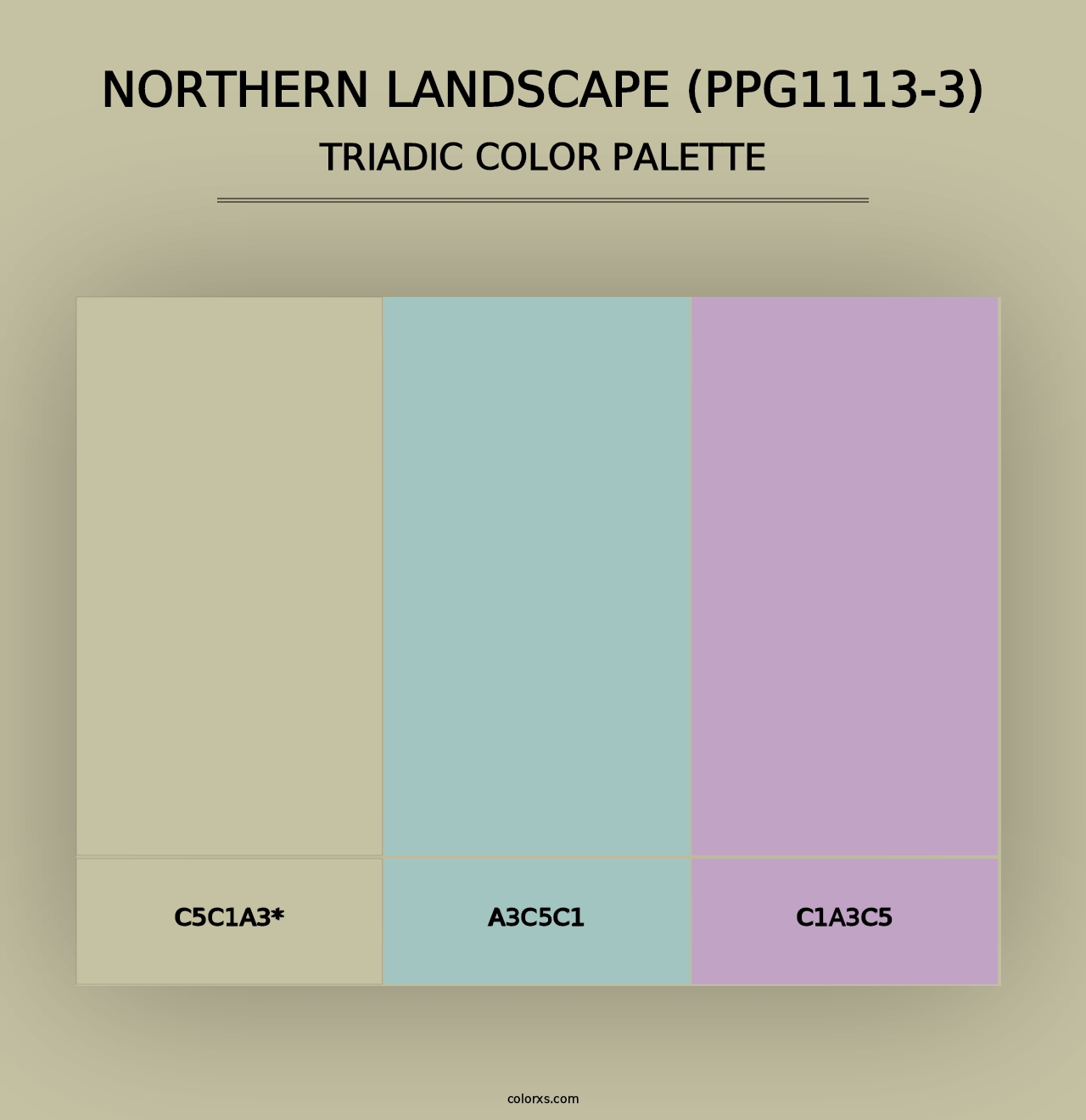 Northern Landscape (PPG1113-3) - Triadic Color Palette