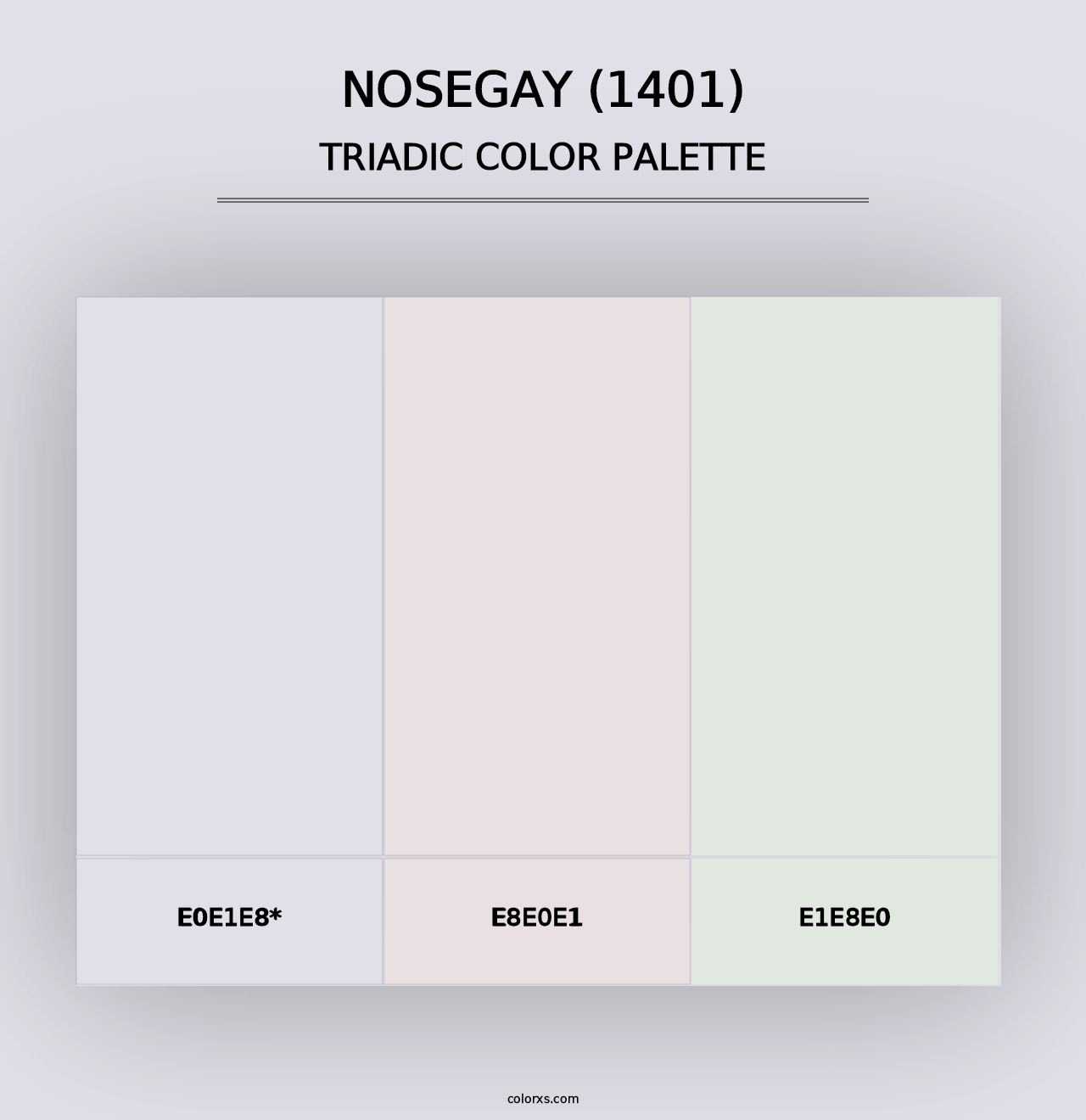 Nosegay (1401) - Triadic Color Palette