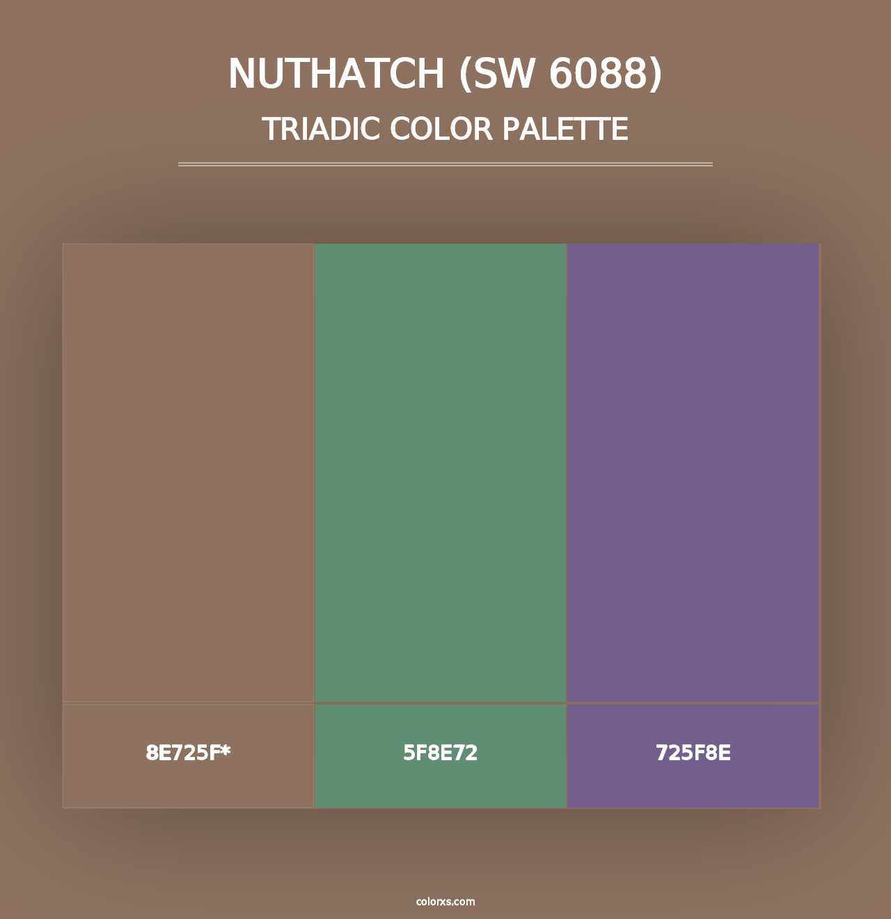 Nuthatch (SW 6088) - Triadic Color Palette