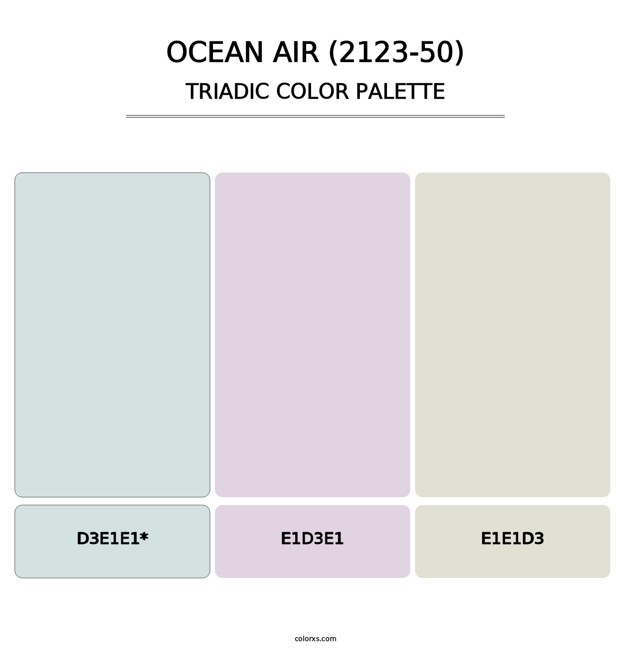 Ocean Air (2123-50) - Triadic Color Palette