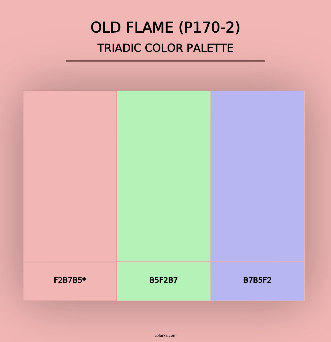 Old Flame (P170-2) - Triadic Color Palette