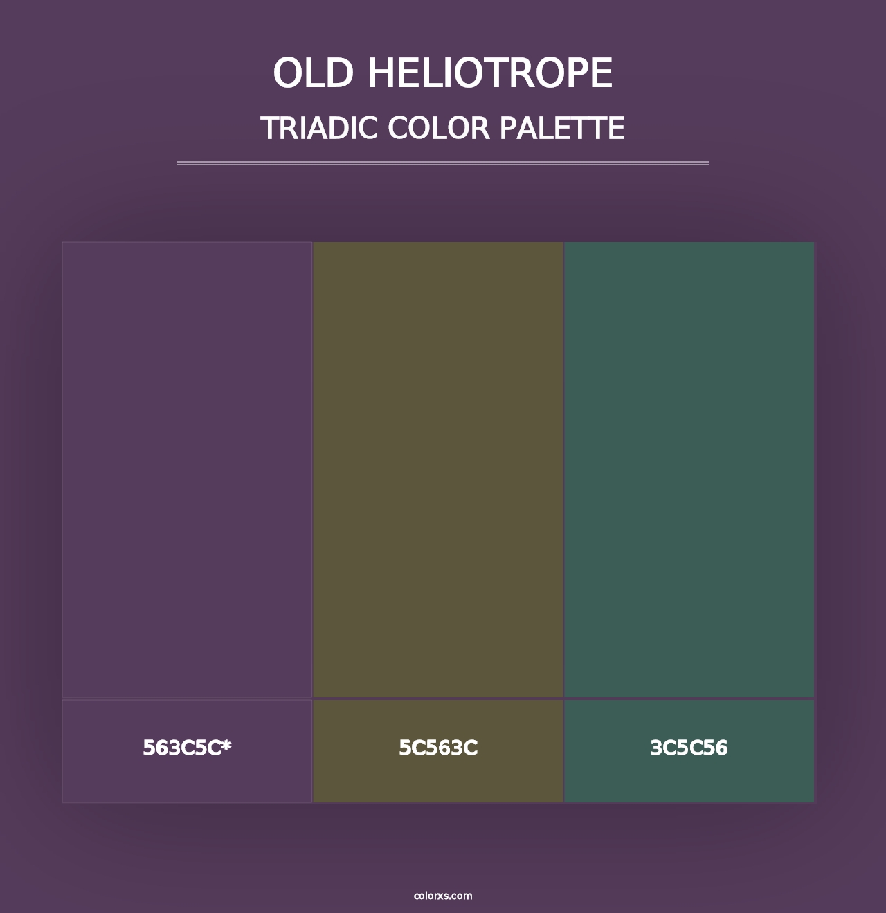 Old Heliotrope - Triadic Color Palette