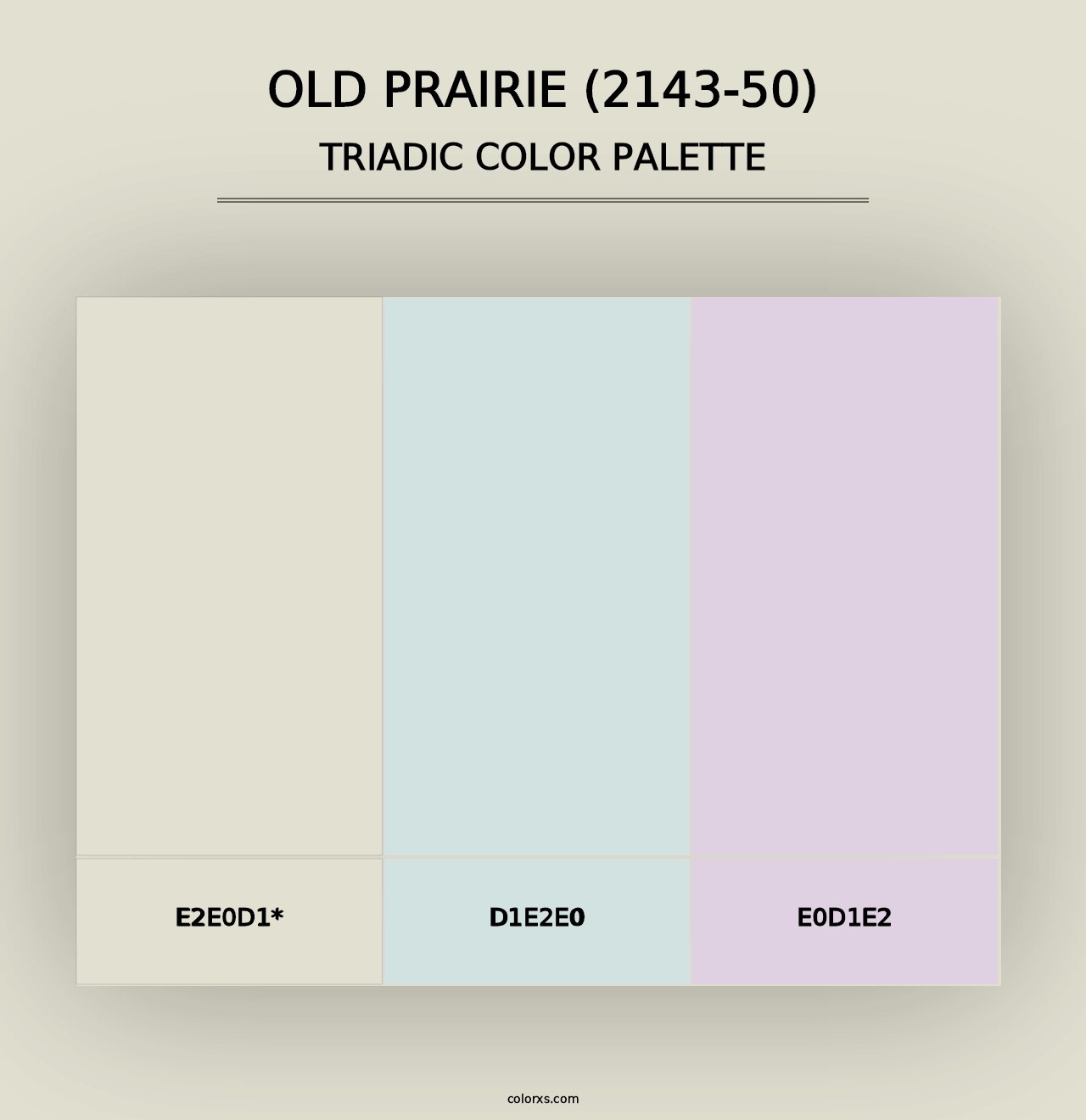 Old Prairie (2143-50) - Triadic Color Palette