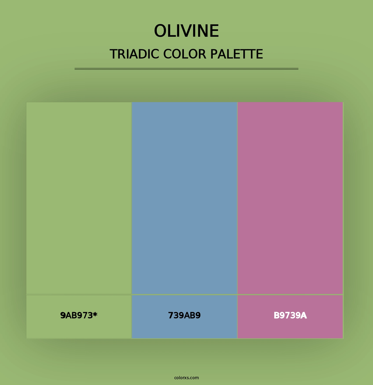 Olivine - Triadic Color Palette