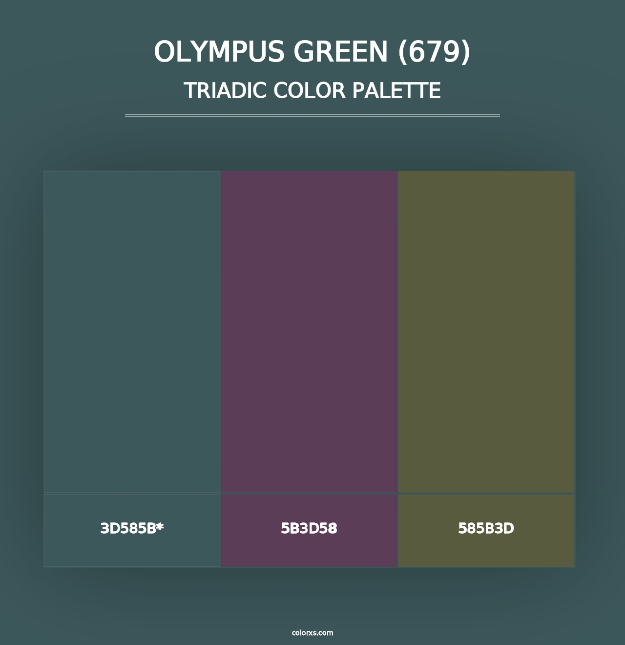 Olympus Green (679) - Triadic Color Palette